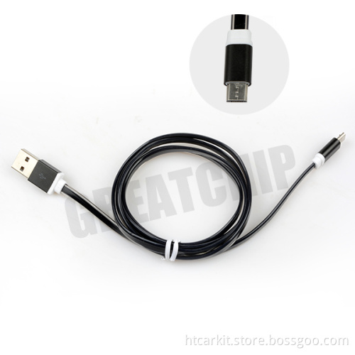 For samsung galaxy s6 data cable crystal pvc cords Wholesale Factory price